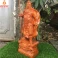 Tượng Quan Công Chống Đao gỗ Hương cao 50cm
