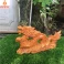 Tượng rồng phong thủy bằng gỗ hương ngang 30cm