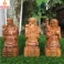 Tượng tam đa – phúc lộc thọ gỗ Bách Xanh cao 15