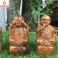 Bộ tượng tam không bằng gỗ bách xanh