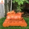 Tượng trâu phong thủy Vạn Sự Như Ý gỗ Hương ngang 29 cm