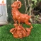 Tượng dê phong thủy bằng gỗ Hương cao 30 cm