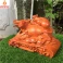 Tượng trâu phong thủy Vạn Sự Như Ý gỗ Hương ngang 29 cm