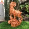 Tượng dê phong thủy bằng gỗ Hương cao 40 cm