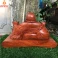 Tượng Di Lặc Ngồi Vạn Sự Như ý ngang 40 Gỗ Hương (Ghép đế)