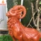 Tượng dê phong thủy bằng gỗ Hương cao 30 cm