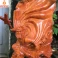 Tượng đạt ma sư tổ ngự long múa võ gỗ Hương cao 50