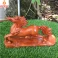 Tượng ngựa phong thủy gỗ Hương ngang 30 Cm