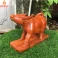 Tượng trâu phong thủy đứng núi tiền bằng gỗ Hương ngang 30 cm (Đế ghép)