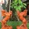 Cặp tượng ngựa phong thủy nhất mã phi thiên gỗ Hương cao 30 Cm