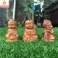 Bộ tượng tam thiền mini để ô tô gỗ Bách Xanh