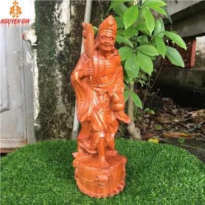 Tượng Tế Công bằng gỗ Hương cao 40 cm