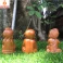 Bộ tượng tam thiền mini để ô tô gỗ Bách Xanh