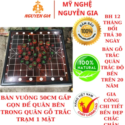 Bộ cờ tướng bàn cờ gỗ Trắc quân gỗ Trắc đường kính 4 cm