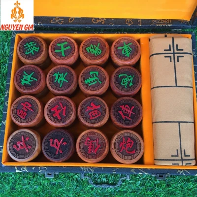 Bộ cờ tướng gỗ Hương cỡ Lớn kèm hộp tiện lợi - quà tặng ý nghĩa