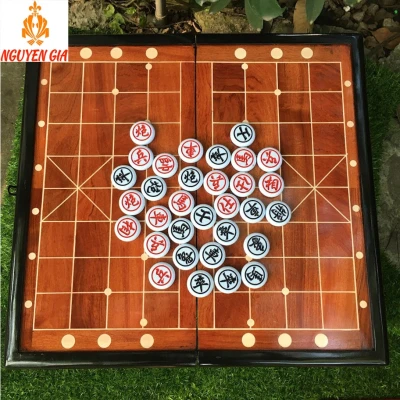 Bộ cờ tướng bàn cờ gỗ Hương quân melamine giả ngọc