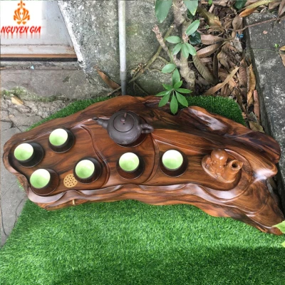 Khay trà gỗ Bách Xanh KT 82x32 (không bao gồm phụ kiện và ấm chén)