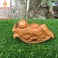 Tượng Di Lặc nằm thảnh thơi bằng gỗ bách xanh để ô tô bàn làm việc