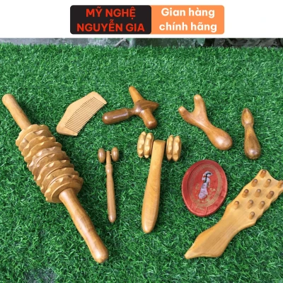 Bộ dụng cụ massage mặt cổ vai gáy chăm sóc sức khỏe chủ động bảo vệ sức khỏe cho cả gia đình bộ 9 dụng cụ