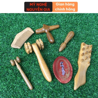 Bộ dụng cụ massage mặt cổ vai gáy chăm sóc sức khỏe cho cả gia đình bộ 7 dụng cụ