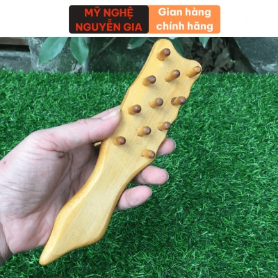 Lược massage đầu bằng gỗ Bách Xanh