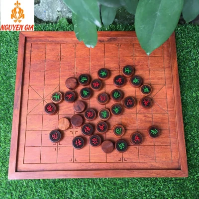 Bộ cờ tướng bàn cờ tướng gỗ Hương nguyên tấm quân gỗ Hương đường kính 3,8 cm
