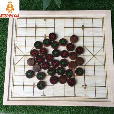 Bộ cờ tướng bàn cờ tướng gỗ Sồi quân gỗ Bách Xanh thơm mát