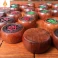 Bộ cờ tướng bàn cờ tướng gỗ Hương nguyên tấm quân gỗ Hương đường kính 3,8 cm