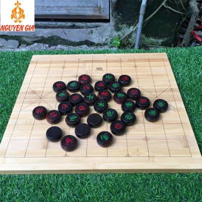 Bộ Cờ Tướng Bàn Cờ Tướng Gỗ Trúc Quân Gỗ Trắc siêu bền đẹp