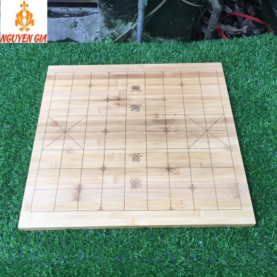 Bàn cờ tướng gỗ trúc kết hợp bàn cờ vây cao cấp bền đẹp