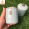 Hộp đựng trà bằng gốm sứ men rạn hình trụ xanh dương