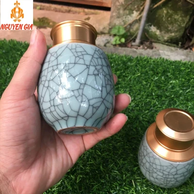 Hộp Đựng Trà Cao Cấp Men Rạn Giả Đá Xanh Dương