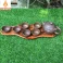 Khay trà gỗ Trắc nguyên khối KT40x14  (không bao gồm phụ kiện và ấm chén)