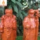 Tượng 3 ông phúc lộc thọ gỗ hương cao 40cm