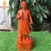 Tượng Trần Quốc Tuấn bằng gỗ Hương cao 40 cm