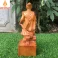 Tượng Trần Hưng Đạo - Trần Quốc Tuấn bằng gỗ Bách Vàng cao 30 cm