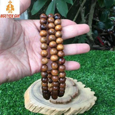 Vòng Chuỗi Đeo Tay 108 Hạt 10mm gỗ Bách Xanh