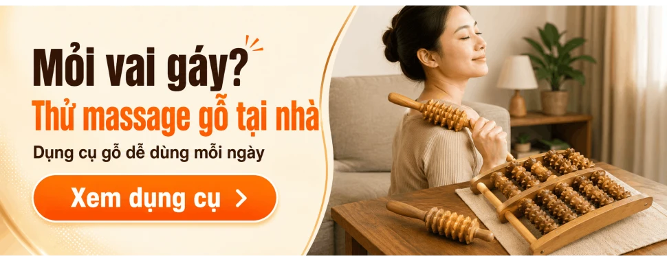 Dụng cụ massage gỗ