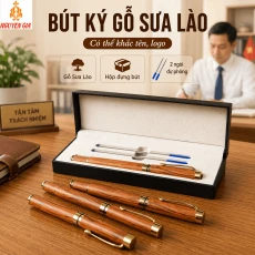 Bút Ký Gỗ Sưa Lào – Có Thể Khắc Tên, Logo