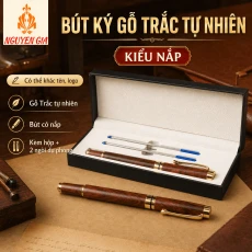 Bút Ký Gỗ Trắc Tự Nhiên Kiểu Nắp