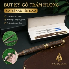Bút Ký Gỗ Trầm Hương – Có Thể Khắc Tên, Logo