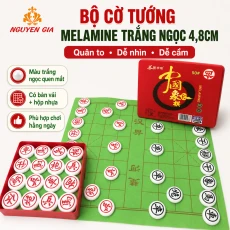 Bộ Cờ Tướng Trắng Ngọc Cỡ Lớn 4,8cm – Quân To Dễ Nhìn