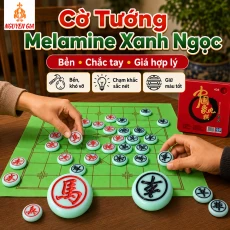 Bộ Cờ Tướng Nhựa Đặc Melamine Xanh Ngọc Giá Hợp Lý