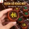 Quân Cờ Tướng 2 Mặt Gỗ Hương Khắc Nổi Đường Kính 4cm