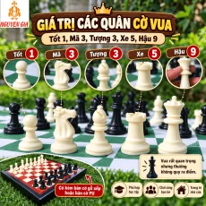 Giá Trị Các Quân Cờ Vua: Hậu, Xe, Tượng, Mã Và Tốt Bao Nhiêu Điểm?
