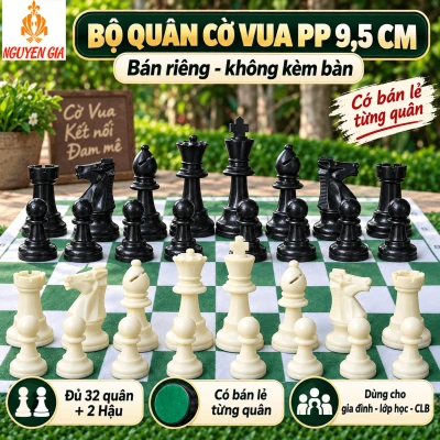 Quân Cờ Vua PP 9,5 cm – Cỡ Lớn, Bán Riêng