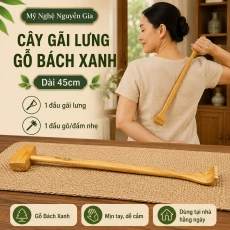 Cây Gãi Lưng Gỗ Bách Xanh, Đấm Lưng Gõ Nhẹ Hỗ Trợ Giảm Đau Mỏi