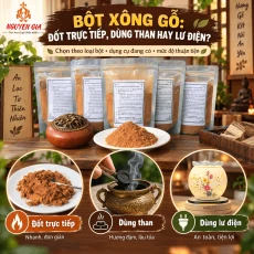 Bột Xông Gỗ Nên Đốt Trực Tiếp, Dùng Than Hay Lư Điện?