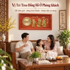 Vị Trí Treo Đồng Hồ Ở Phòng Khách Nên Chọn Thế Nào?