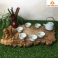 Khay trà gỗ Dổi nguyên khối 51 × 32 × 3 cm